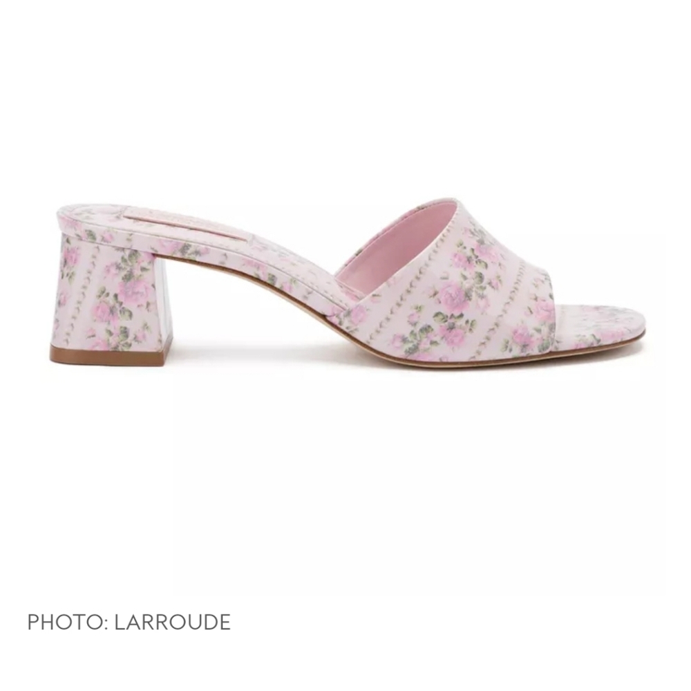 Loveshackfancy x L'Arroude pink Dolly heel larroude